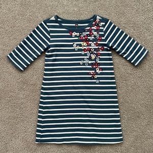 Tea Collection Blue Striped Dress Sz 5